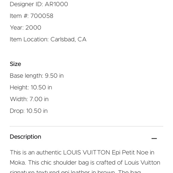 Louis Vuitton Noe. Petit Noe in Moka Rich Chocolate! Beautiful Pre Loved Bag! - Picture 15 of 16